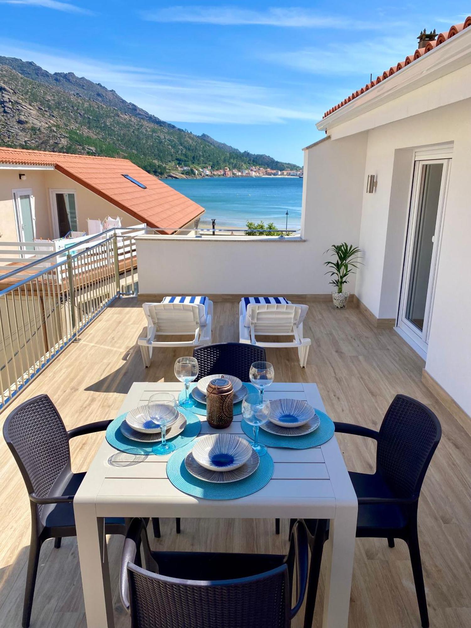 Apartamentos Ezaro Beach ดุมเบรีย ภายนอก รูปภาพ